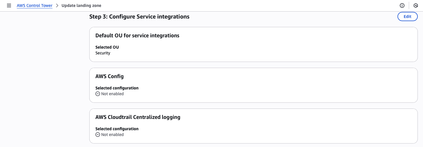 review and update landing zone